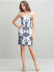 Silk Claire printed sheath